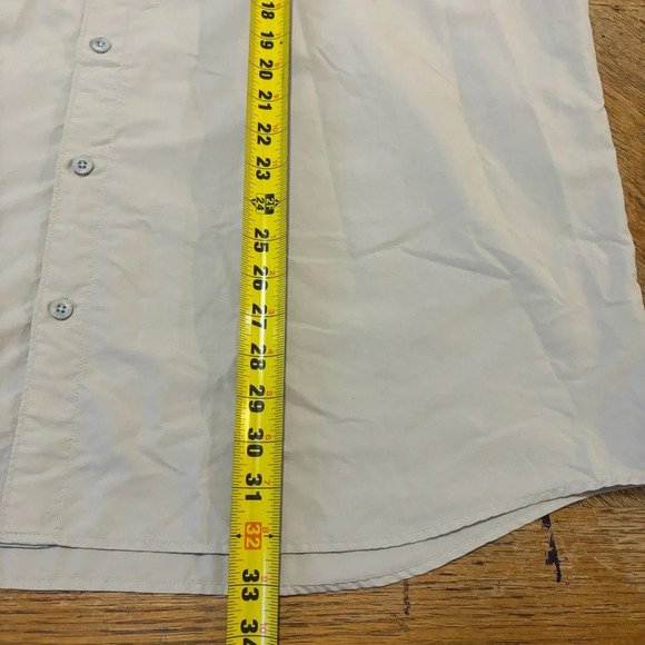 Columbia Mens White Bahama II Short Sleeve Button Up Shirt Size 2XL Khaki - Picture 5 of 6